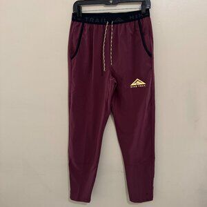 Nike Trail Dawn Range Dri-Fit Running Pants Night Maroon Men’s S DX0855-681 NEW